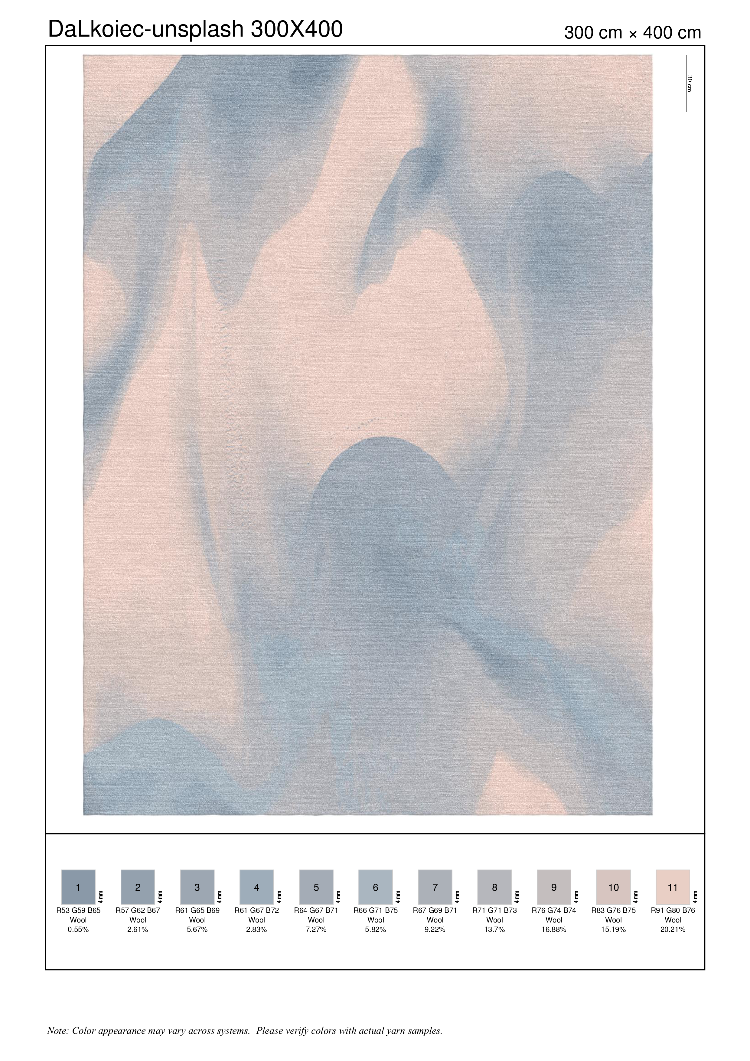 Sarah rug — Colorwash collection by The Rug Curator