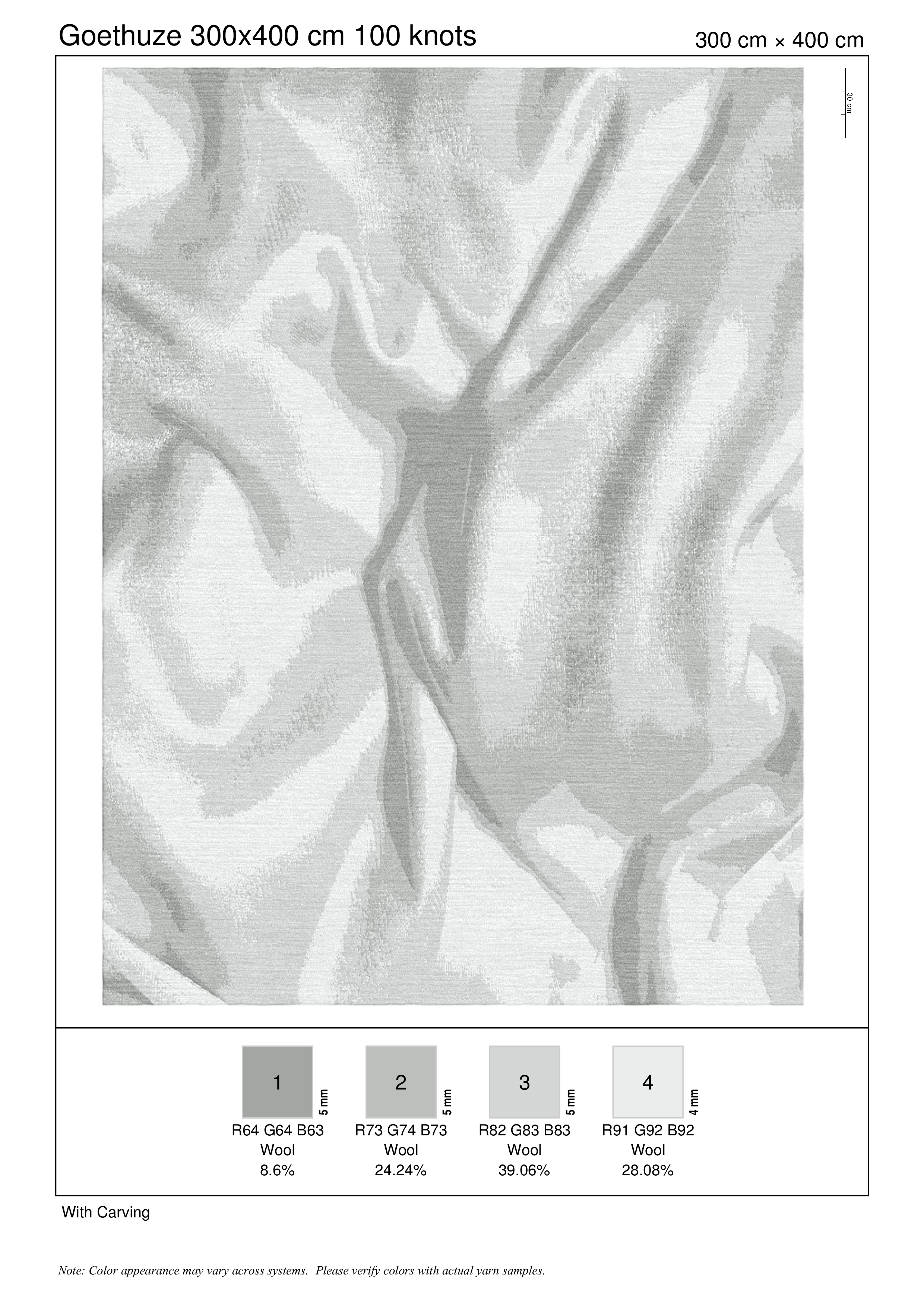 Silk — Silver rug — Colorwash collection by The Rug Curator