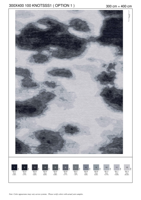 Splatter rug — Colorwash collection by The Rug Curator