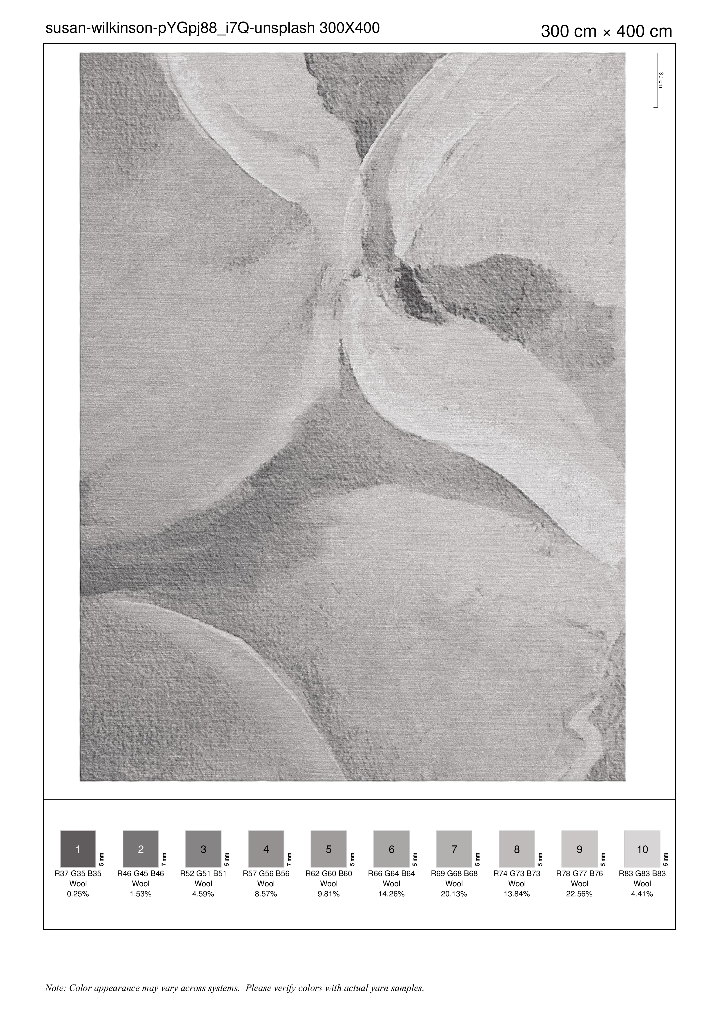 Swirl rug — Colorwash collection by The Rug Curator
