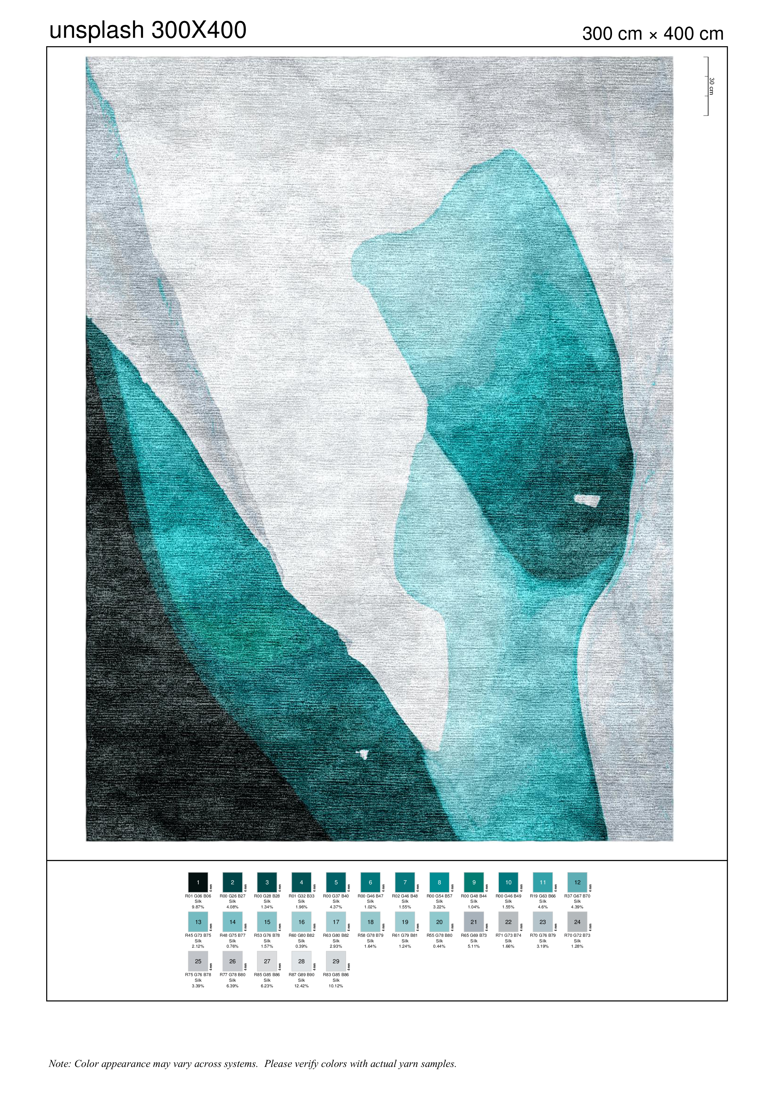Unsplash rug — Colorwash collection by The Rug Curator