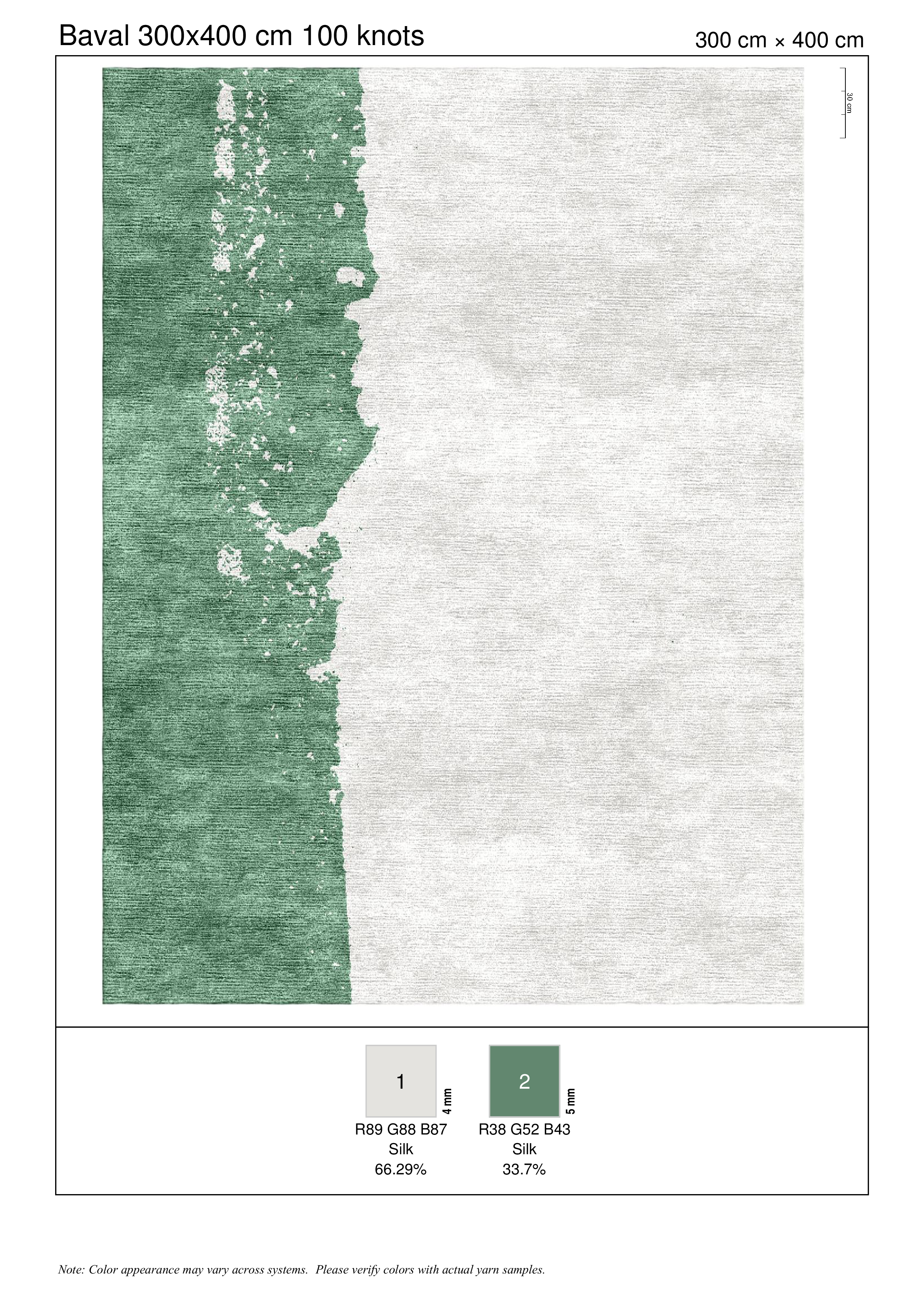 W + B rug — Colorwash collection by The Rug Curator