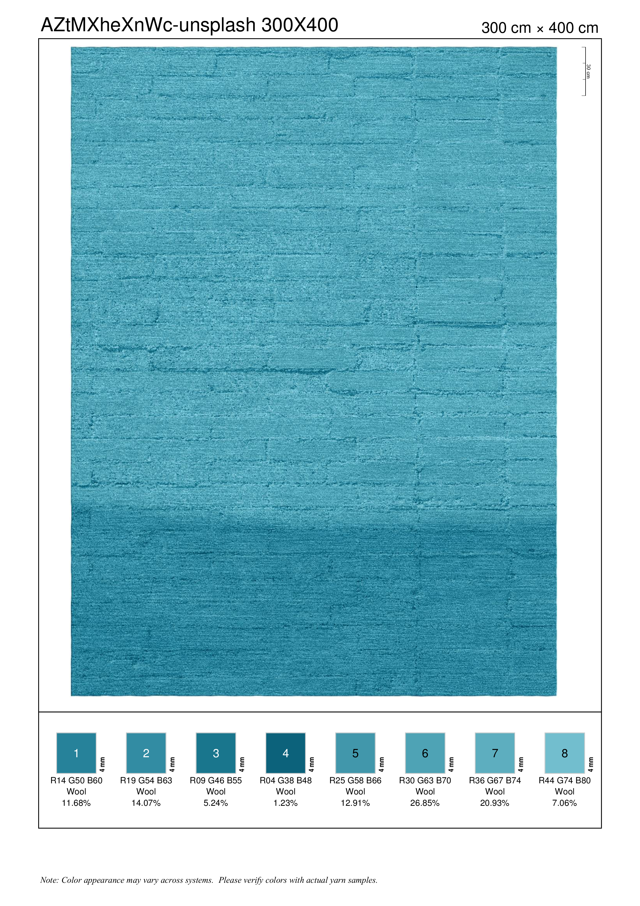 Brick rug — MOD collection by The Rug Curator