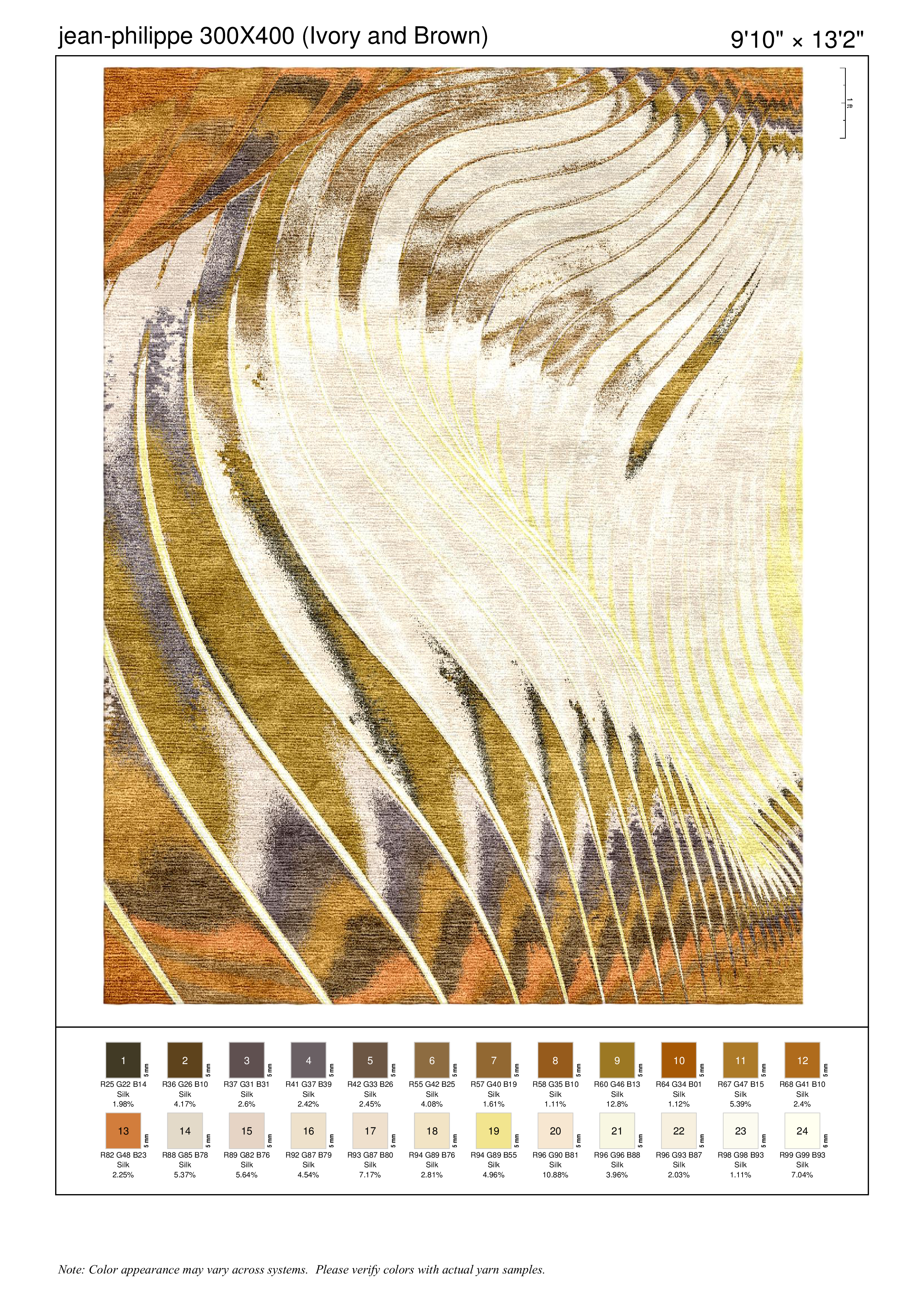 Dreamscape — Gold rug — MOD collection by The Rug Curator
