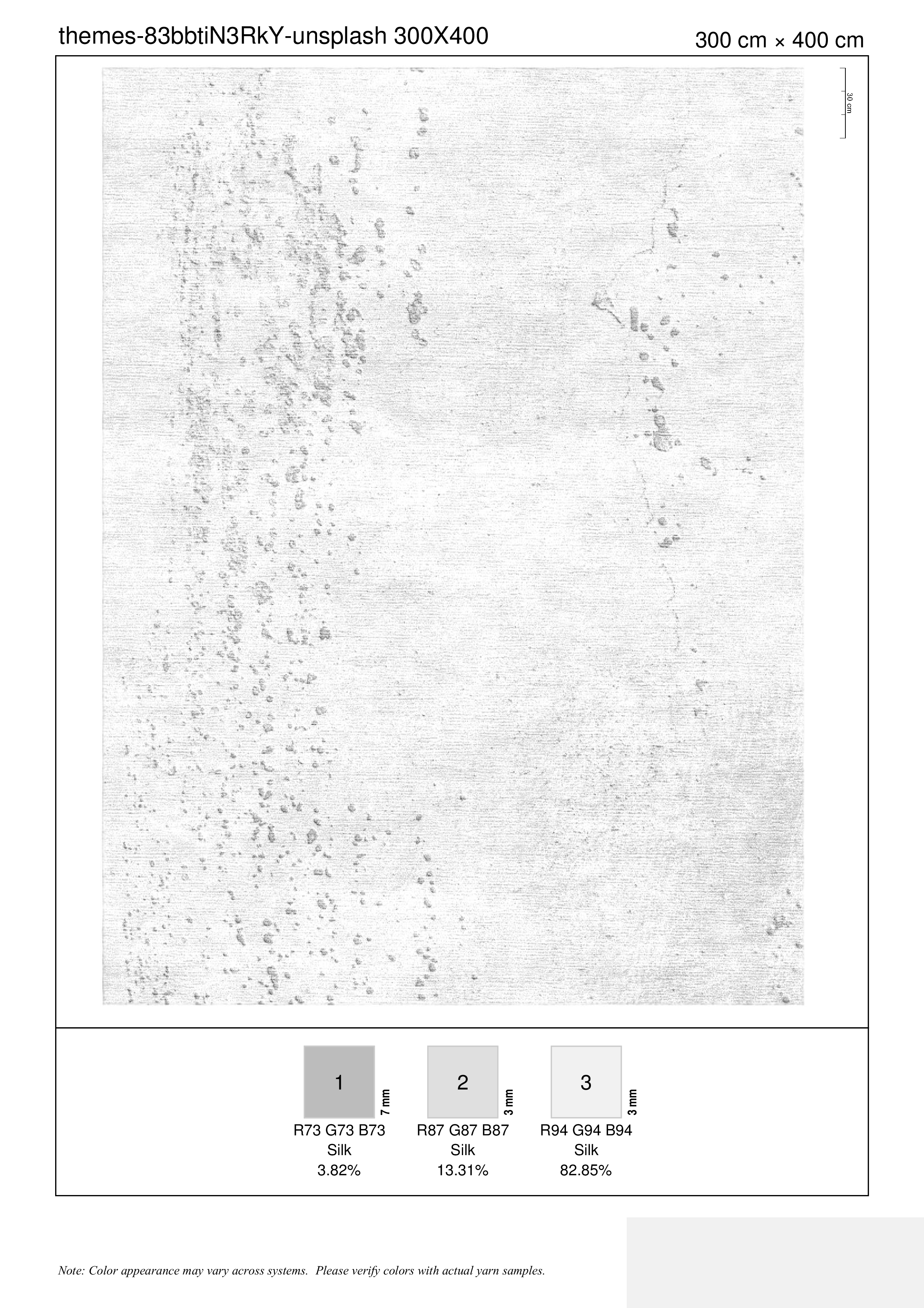 Evolution — Grey rug — MOD collection by The Rug Curator