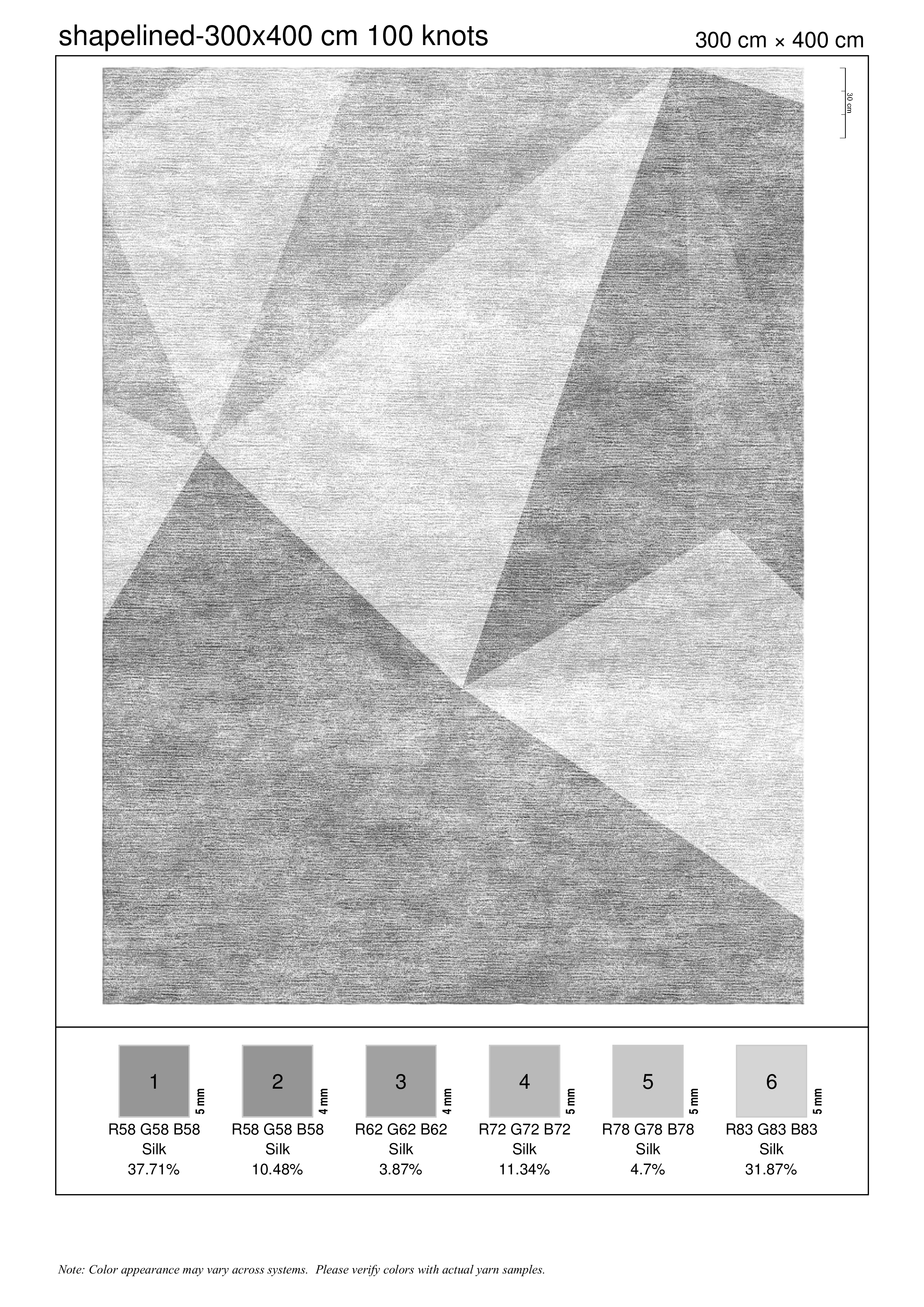 Shapelined rug — MOD collection by The Rug Curator