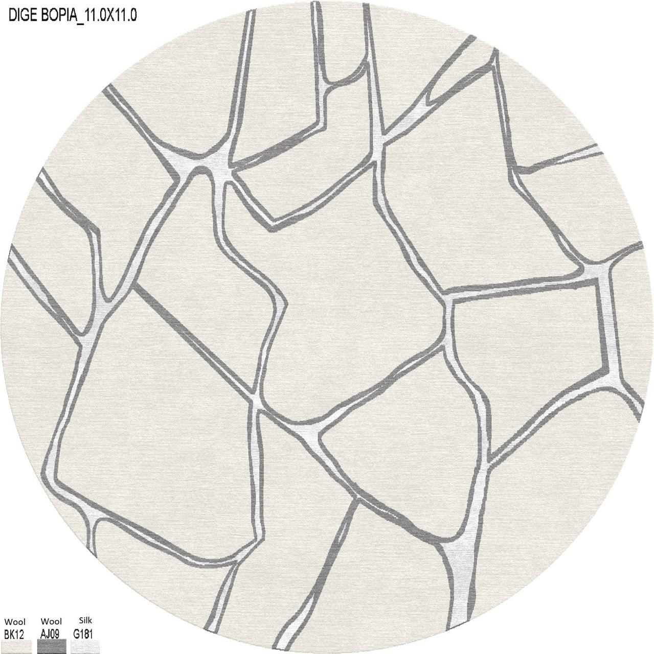 Cracked rug — Organyx collection by The Rug Curator