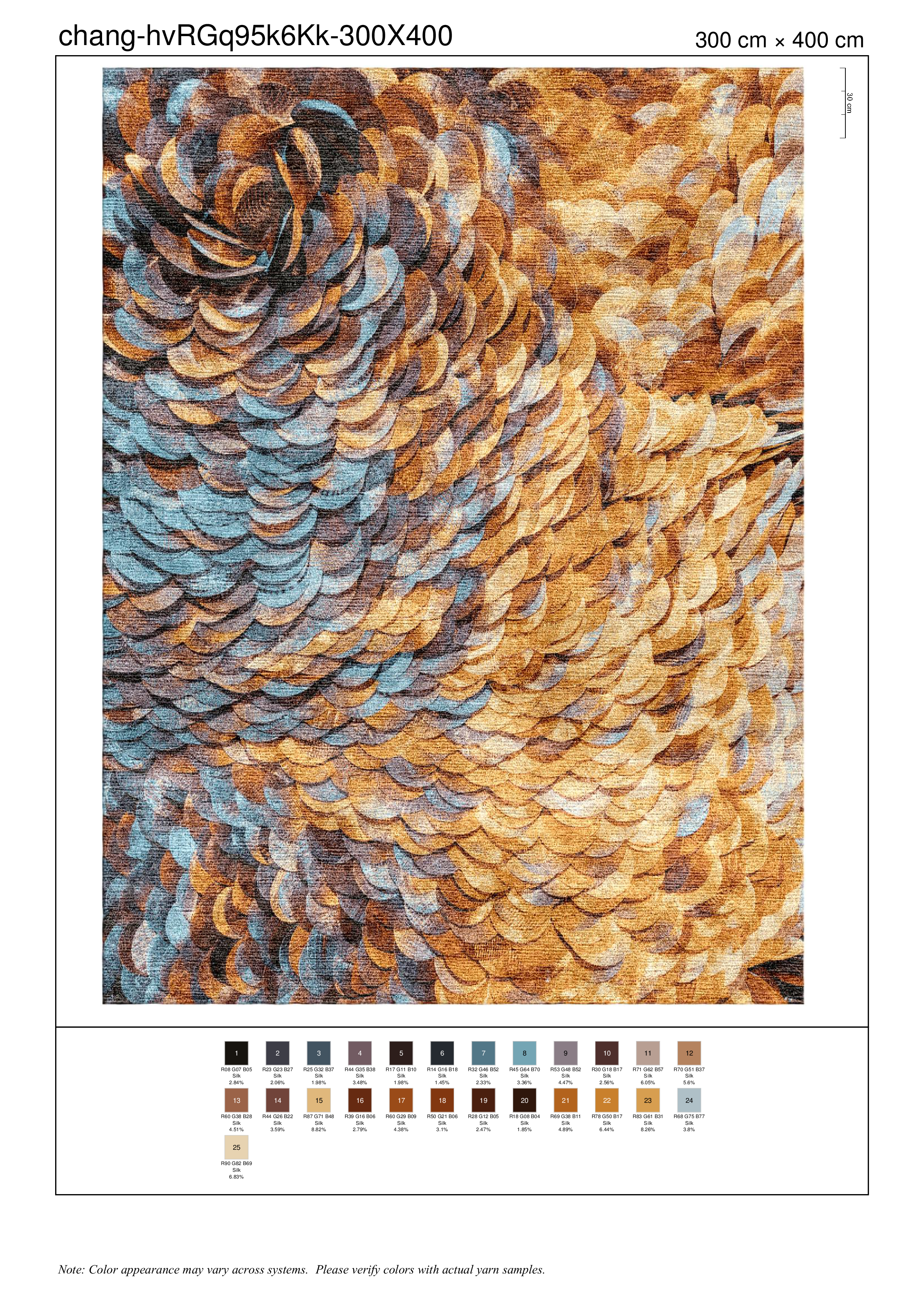 Silken Symphony rug — Organyx collection by The Rug Curator