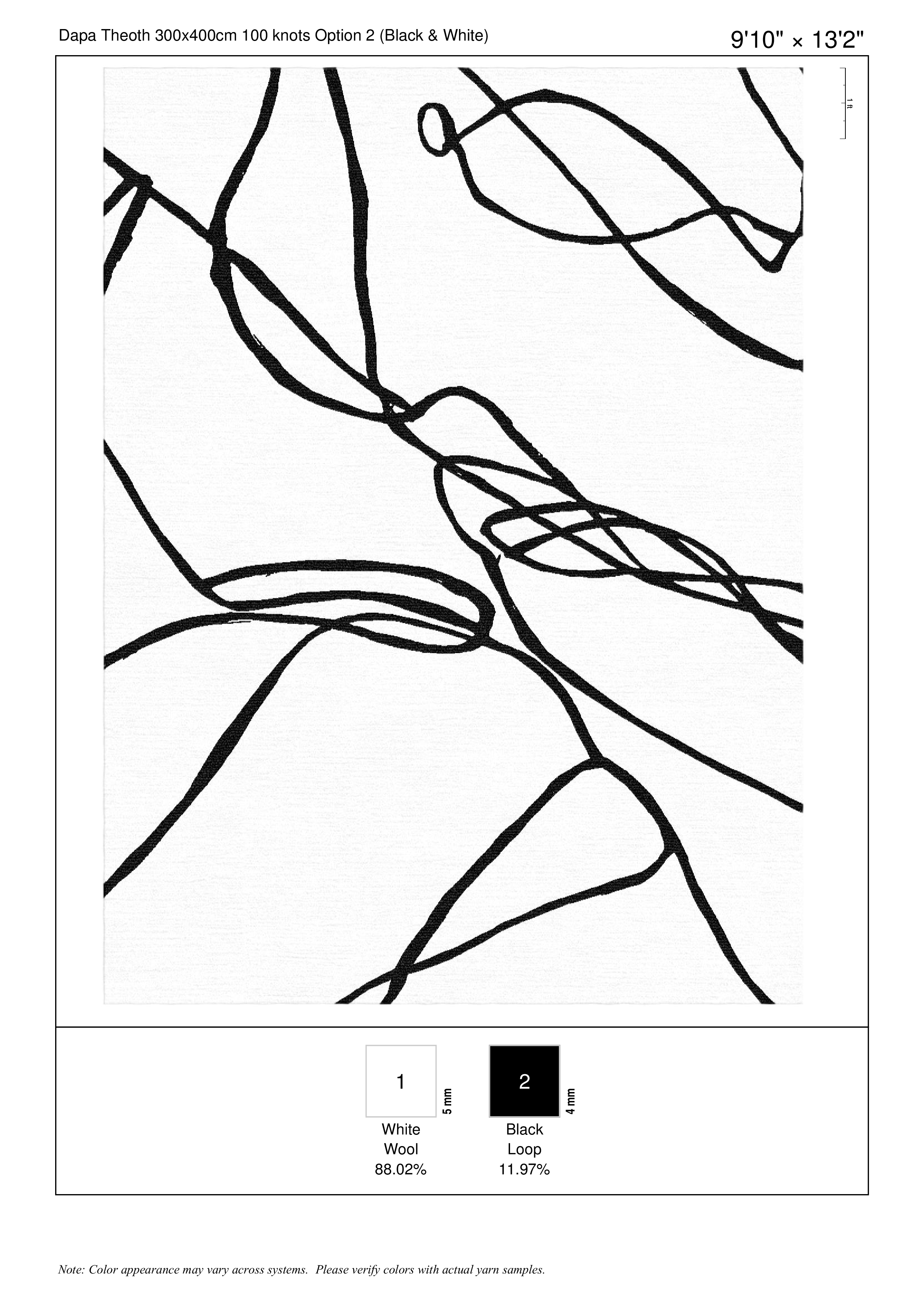 Strung rug — Organyx collection by The Rug Curator