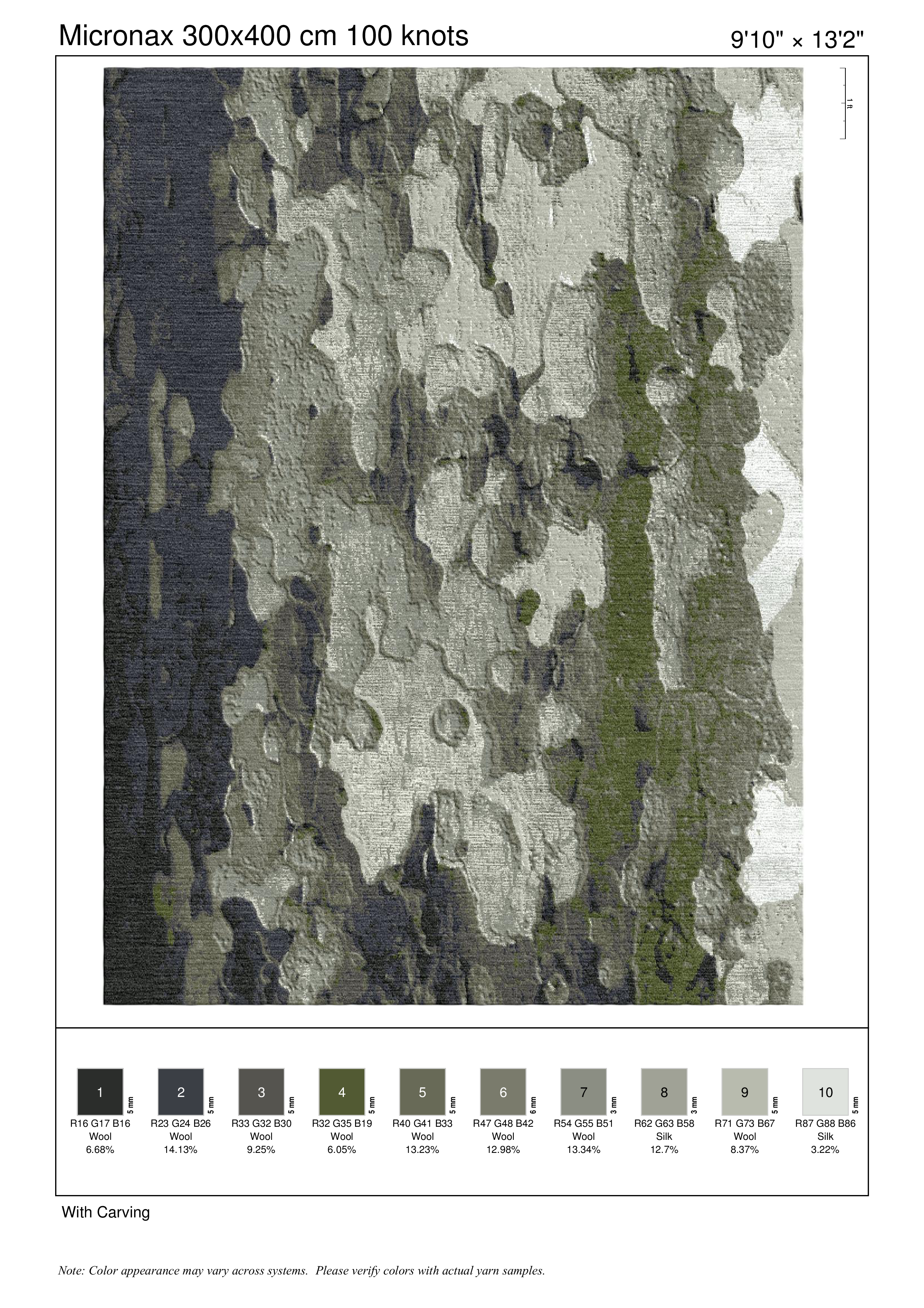 Sycamore Sensation rug — Organyx collection by The Rug Curator