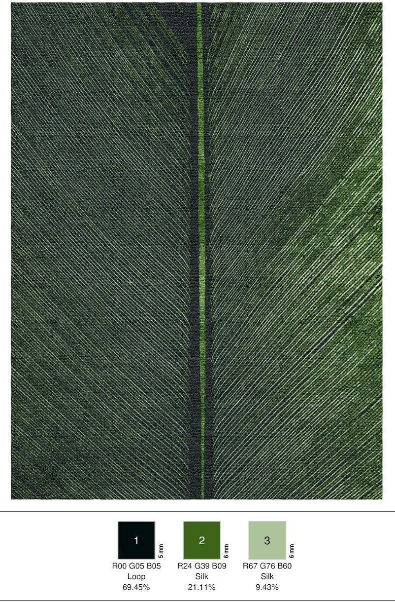 Verdant Velvet rug — Organyx collection by The Rug Curator