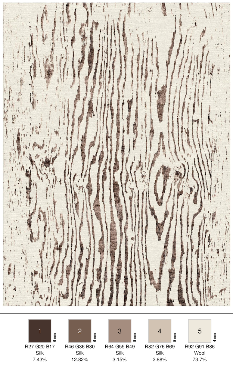 Wood Wash rug — Organyx collection by The Rug Curator